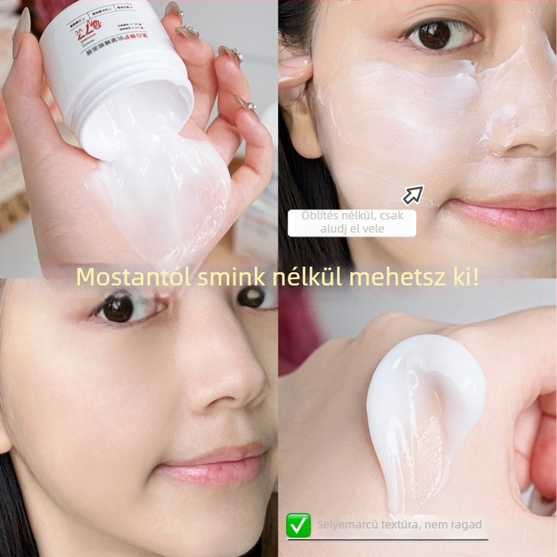 Fehérítő javító anti-wrinkle alvómaszk (krém-gél) — zsírszabályozás, mitesszerek eltávolítása, hidratálás, feszesítés