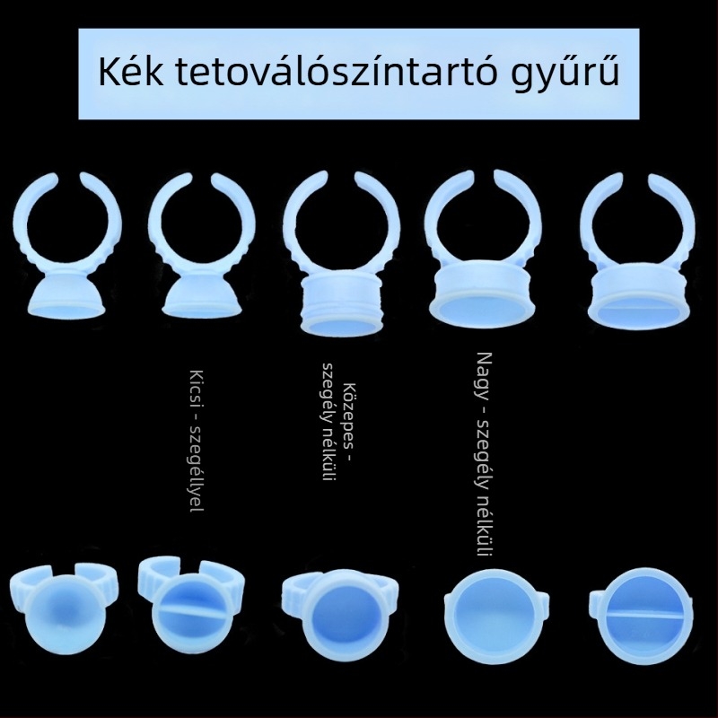 Tatuáló pigmenttál gyűrűvel – szemöldök-tatoválás és ajaktatoválás eszközök és kellékek; szempilla ragasztó tálca; univerzális használat; nettó tartalom kb. 50–70 g