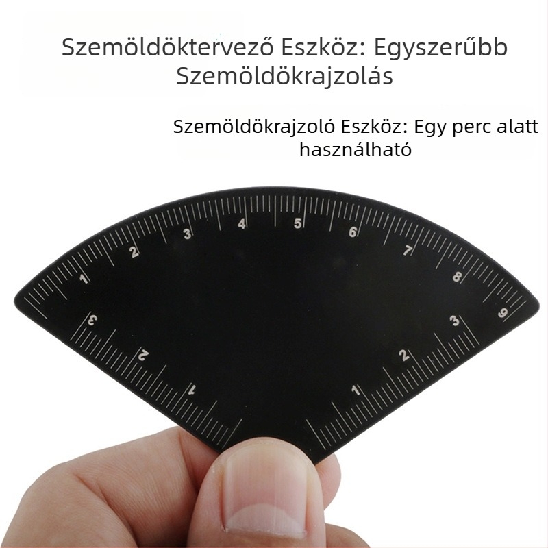 Szemöldök-rajzeszköz vasvonalzóval, szimmetrikus hárompontos pozicionálás a pontos szemöldök-tervezéshez (Származás: Guangzhou)