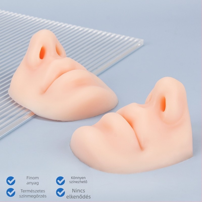 Szilikon 5D száj- és ormodul edzőmodell kezdőknek, gyakorló bőr a száj tetoválásához, 3D élethű ajakmodell