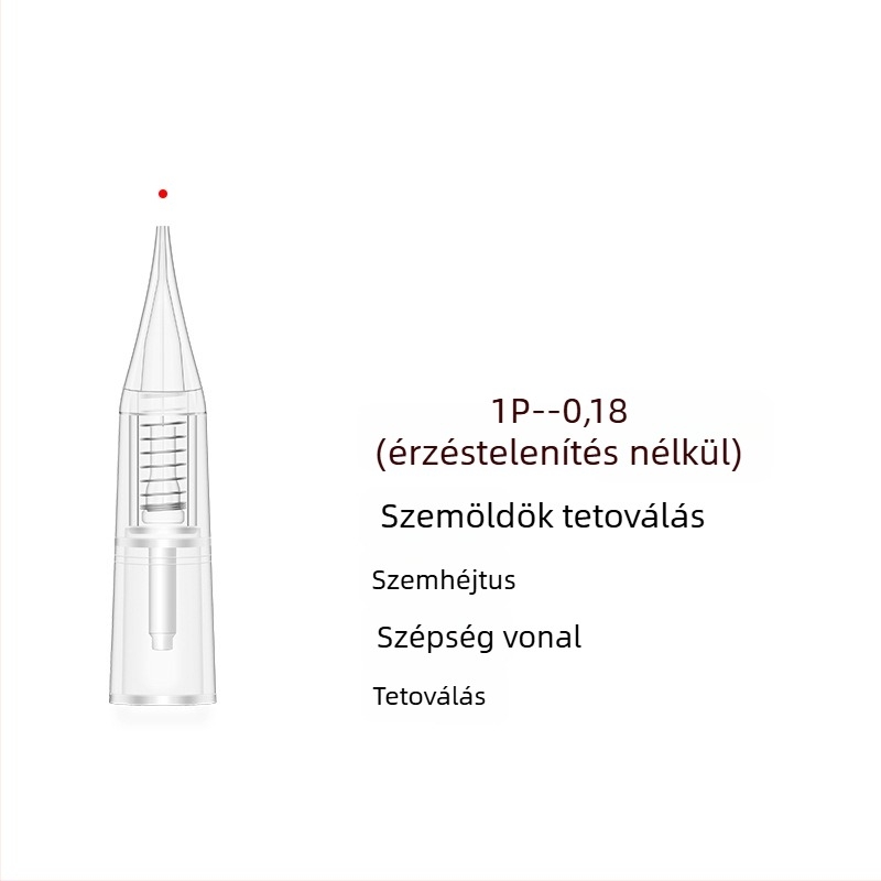 Tetováló tű mikroblading géphez, univerzális kompatibilitás, nettó tömeg 20 g, 100 darab csomagban, licencelhető magáncímke
