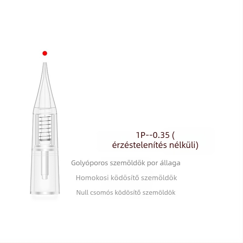 Tetováló tű mikroblading géphez, univerzális kompatibilitás, nettó tömeg 20 g, 100 darab csomagban, licencelhető magáncímke