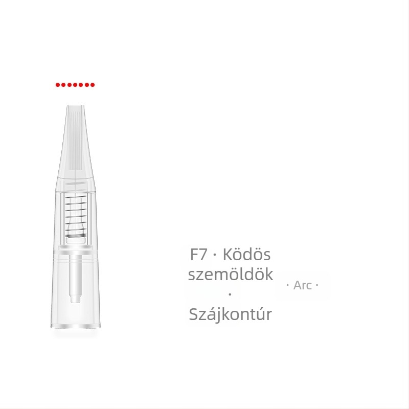 Tetováló tű mikroblading géphez, univerzális kompatibilitás, nettó tömeg 20 g, 100 darab csomagban, licencelhető magáncímke