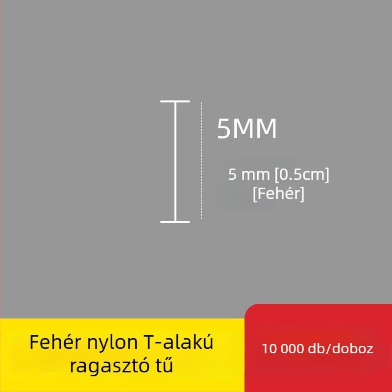 Nylonból készült I- alakú vékony műanyag címketű tű a címkenyomópisztolyhoz, 10 000 darab; Anyag: újrahasznosított PP; Alkalmazás: nadrág, zokni, pulóver, fehérnemű, függöny, ruházat, melltartó hátsó csat