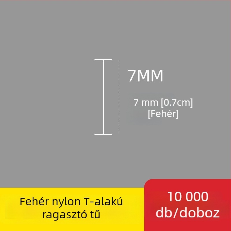 Nylonból készült I- alakú vékony műanyag címketű tű a címkenyomópisztolyhoz, 10 000 darab; Anyag: újrahasznosított PP; Alkalmazás: nadrág, zokni, pulóver, fehérnemű, függöny, ruházat, melltartó hátsó csat