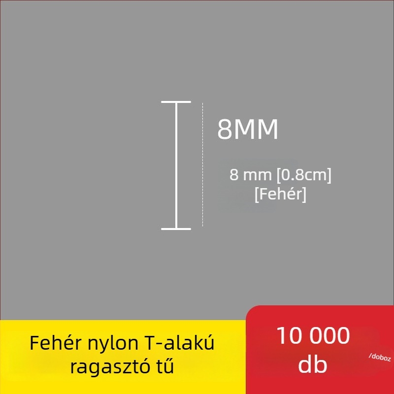 Nylonból készült I- alakú vékony műanyag címketű tű a címkenyomópisztolyhoz, 10 000 darab; Anyag: újrahasznosított PP; Alkalmazás: nadrág, zokni, pulóver, fehérnemű, függöny, ruházat, melltartó hátsó csat