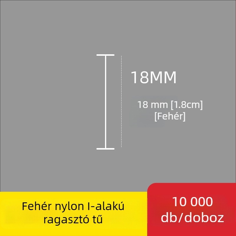Nylonból készült I- alakú vékony műanyag címketű tű a címkenyomópisztolyhoz, 10 000 darab; Anyag: újrahasznosított PP; Alkalmazás: nadrág, zokni, pulóver, fehérnemű, függöny, ruházat, melltartó hátsó csat