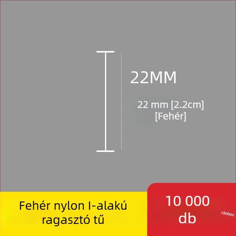 Nylonból készült I- alakú vékony műanyag címketű tű a címkenyomópisztolyhoz, 10 000 darab; Anyag: újrahasznosított PP; Alkalmazás: nadrág, zokni, pulóver, fehérnemű, függöny, ruházat, melltartó hátsó csat