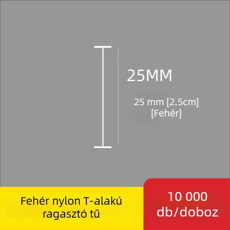Nylonból készült I- alakú vékony műanyag címketű tű a címkenyomópisztolyhoz, 10 000 darab; Anyag: újrahasznosított PP; Alkalmazás: nadrág, zokni, pulóver, fehérnemű, függöny, ruházat, melltartó hátsó csat