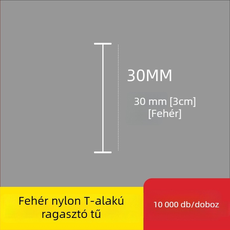 Nylonból készült I- alakú vékony műanyag címketű tű a címkenyomópisztolyhoz, 10 000 darab; Anyag: újrahasznosított PP; Alkalmazás: nadrág, zokni, pulóver, fehérnemű, függöny, ruházat, melltartó hátsó csat