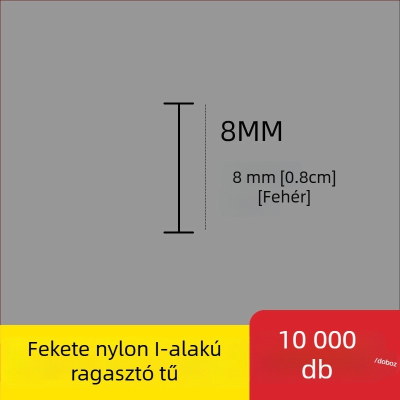 Nylonból készült I- alakú vékony műanyag címketű tű a címkenyomópisztolyhoz, 10 000 darab; Anyag: újrahasznosított PP; Alkalmazás: nadrág, zokni, pulóver, fehérnemű, függöny, ruházat, melltartó hátsó csat
