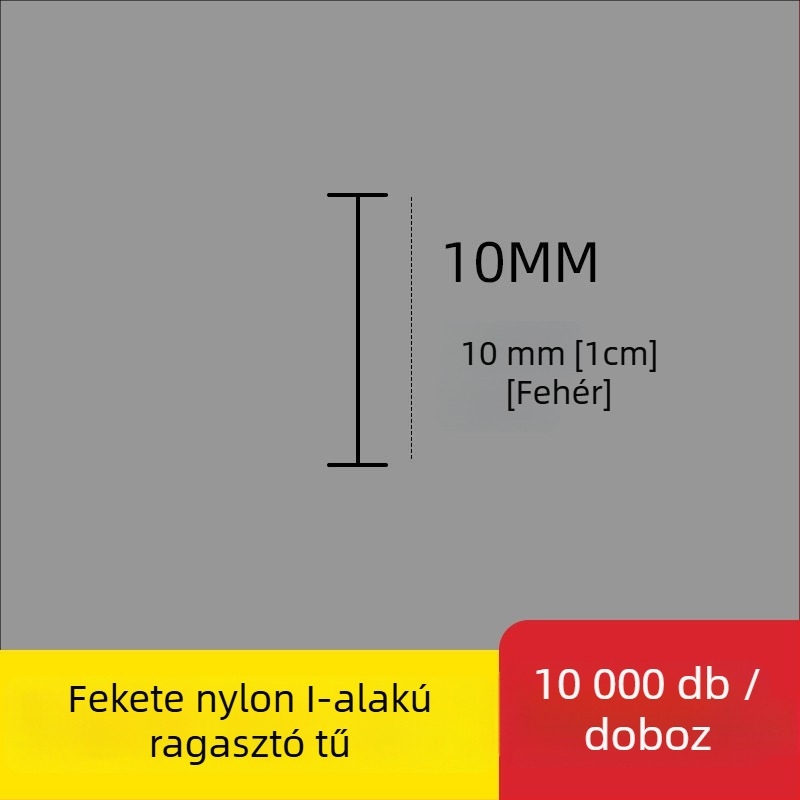 Nylonból készült I- alakú vékony műanyag címketű tű a címkenyomópisztolyhoz, 10 000 darab; Anyag: újrahasznosított PP; Alkalmazás: nadrág, zokni, pulóver, fehérnemű, függöny, ruházat, melltartó hátsó csat