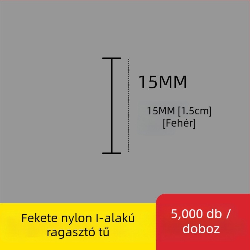 Nylonból készült I- alakú vékony műanyag címketű tű a címkenyomópisztolyhoz, 10 000 darab; Anyag: újrahasznosított PP; Alkalmazás: nadrág, zokni, pulóver, fehérnemű, függöny, ruházat, melltartó hátsó csat