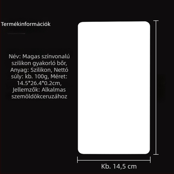 Szilikon szemöldök tetoválás gyakorló bőr, üres sík bőr, kezdőknek, félpermanens smink gyakorló eszköz