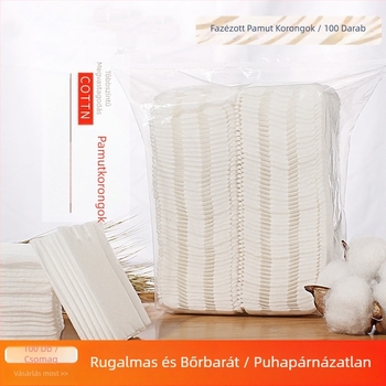 Indy vastagított sminklemosó vattapárnák – szöszmentesek, arcbőrre, készen állnak magáncímkére