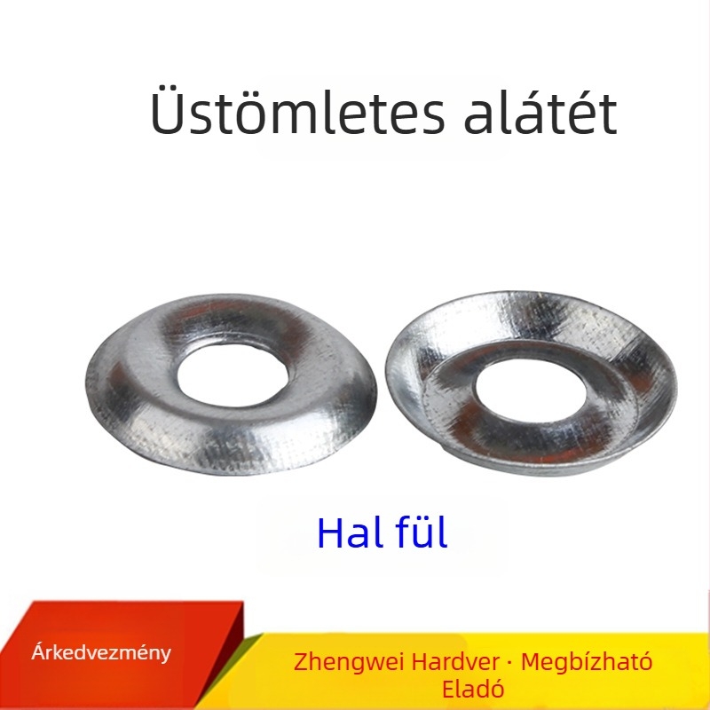 Fisheye mosó, tál alakú recés felülettel, galvanizált, Q235 szénacél, osztály A