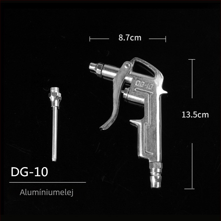 Sanyu AR-10 pneumatikus porfújó pisztoly, magas nyomású por eltávolítás, műanyag-acél dugattyú, 0,15 kg