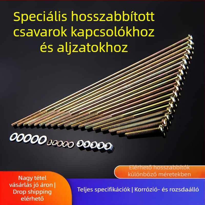 Kapcsolópanel csavarok, kör fej, M4 menet, GB/GB-T szabvány