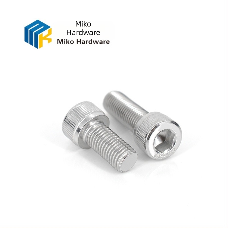 DIN 912 imbuszfejű hengerfejű csavar, rozsdamentes acél A4-70, fehér bevonat