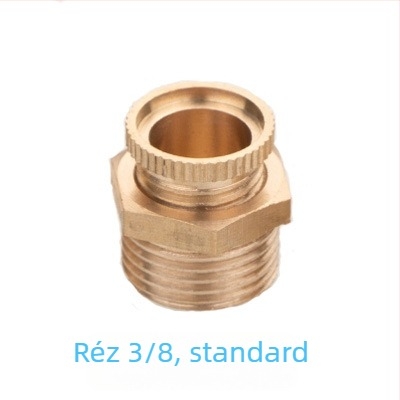 Teljesen rézből készült leeresztő szelep légkompresszorhoz, kézi működtetés, egyirányú áramlás, vízleeresztés