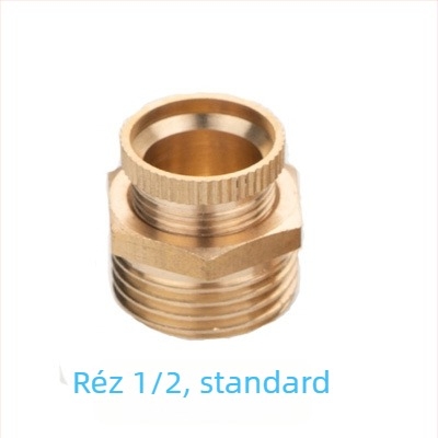 Teljesen rézből készült leeresztő szelep légkompresszorhoz, kézi működtetés, egyirányú áramlás, vízleeresztés