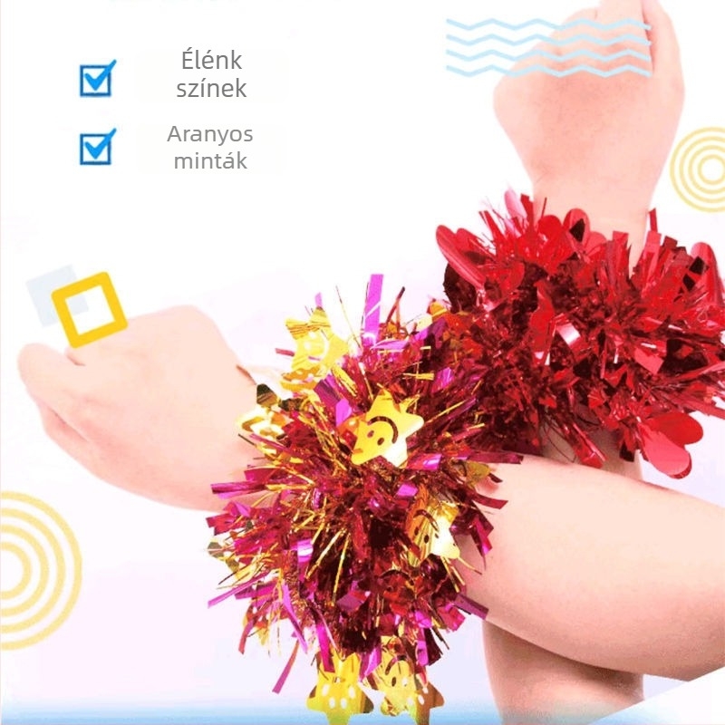 Longxin csillogó virágos csuklópánt a megnyitó ünnepségre