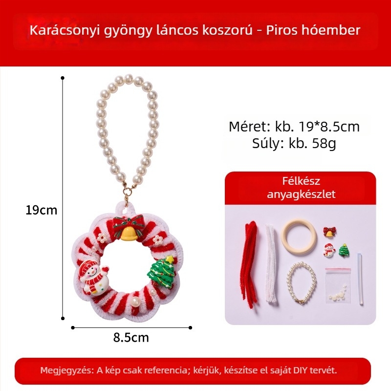 DIY Karácsonyi Koszorú Készlet — Márka MEI KE; Anyag: Twist stick; Stílus: Modern és Minimalista; Kézzel készített