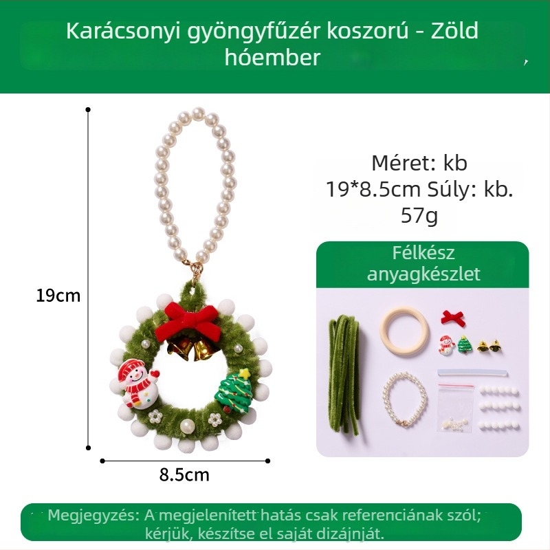 DIY Karácsonyi Koszorú Készlet — Márka MEI KE; Anyag: Twist stick; Stílus: Modern és Minimalista; Kézzel készített