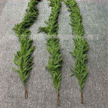 Fenyőágas girland, műanyagból és PE-ből, európai stílusú, karácsonyi dekoráció