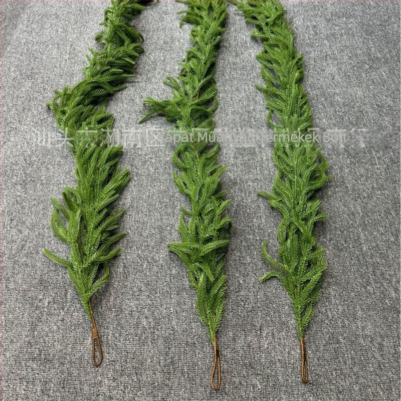 Fenyőágas girland, műanyagból és PE-ből, európai stílusú, karácsonyi dekoráció