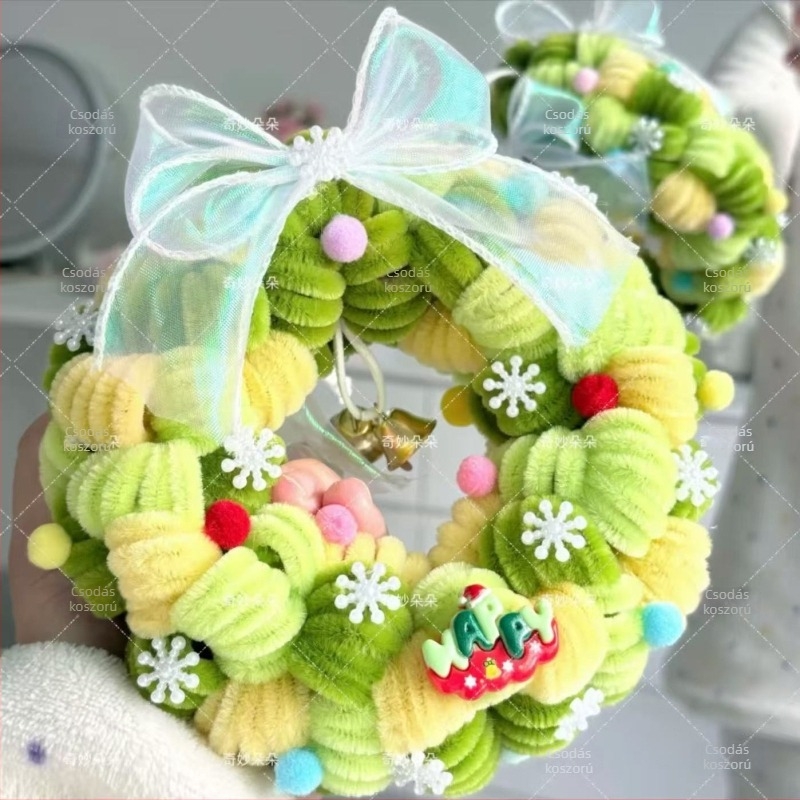 Karácsonyi fa díszek – vászon anyagú, kézzel készített függő díszek, DIY, személyes és kifinomult stílus