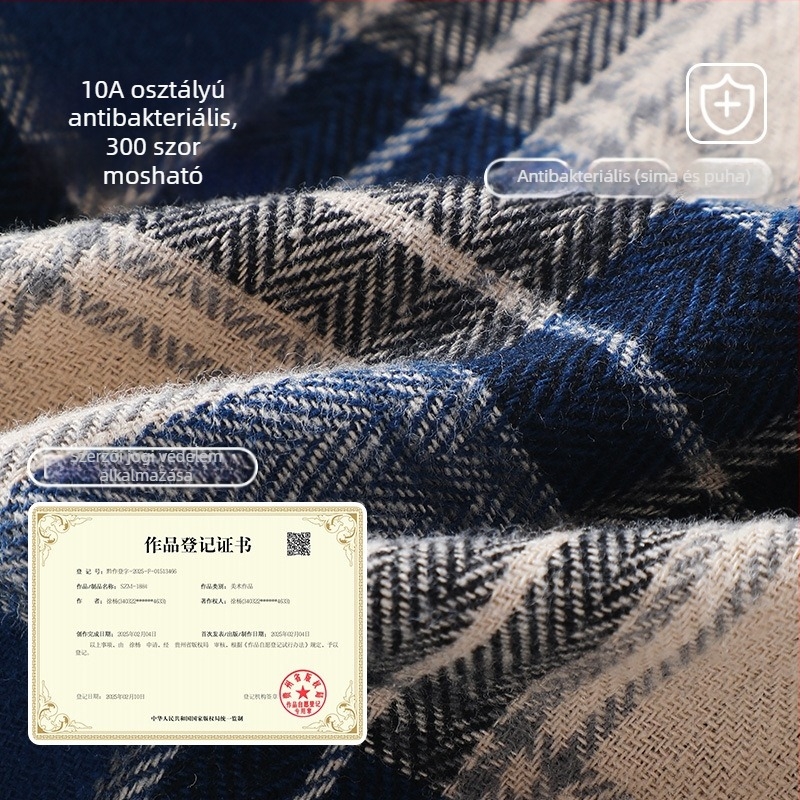 Gyerekeknek kockás ing, uniszex, galléros, hosszú ujjú, 100% pamut, 1–3 éveseknek, tavasz–ősz, őszi kiadás 2025