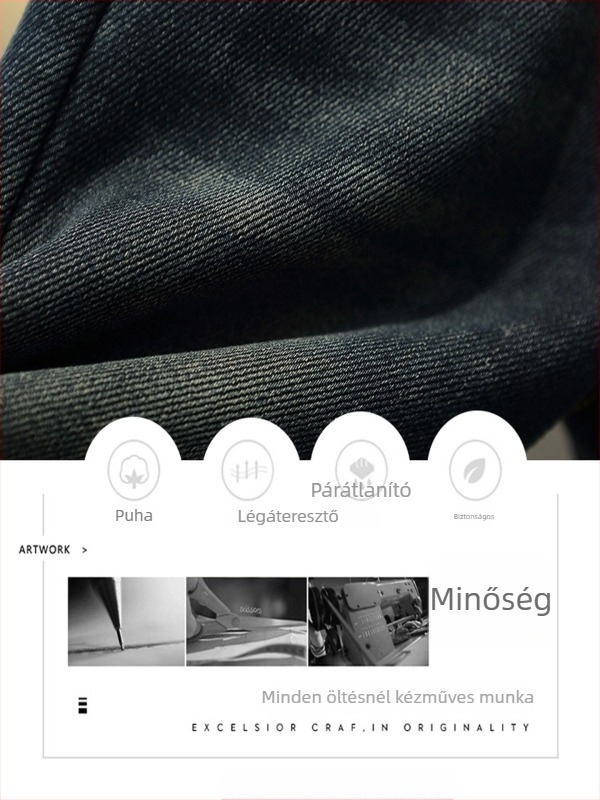 Gyerekeknek farmer nadrág fleece béléssel, téli vastag, 50% pamut, rácsos mintázat, középmagas derekú