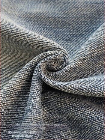Koreai stílusú gyerek farmernadrág, 65,3% pamut, középmagas derekú, 8+ éveseknek (140 cm felett)