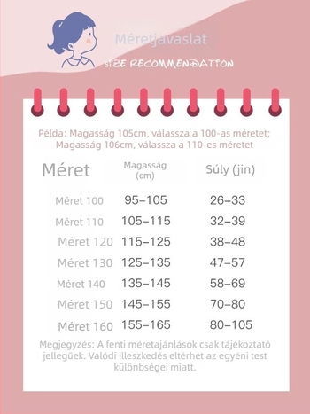 Koreai stílusú gyerek farmernadrág, 65,3% pamut, középmagas derekú, 8+ éveseknek (140 cm felett)