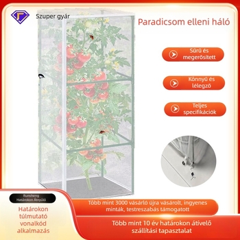 Rovarmentes hálófedél paradicsomhoz, üvegházhoz és kerthez – műanyag, rovarok és madarak elleni védelem