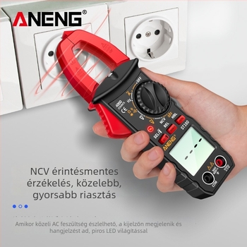 ANENG ST180 digitális clamp-mérő, AC/DC mérés, 600 V, 400 A, 40 MΩ, 4000 értékek