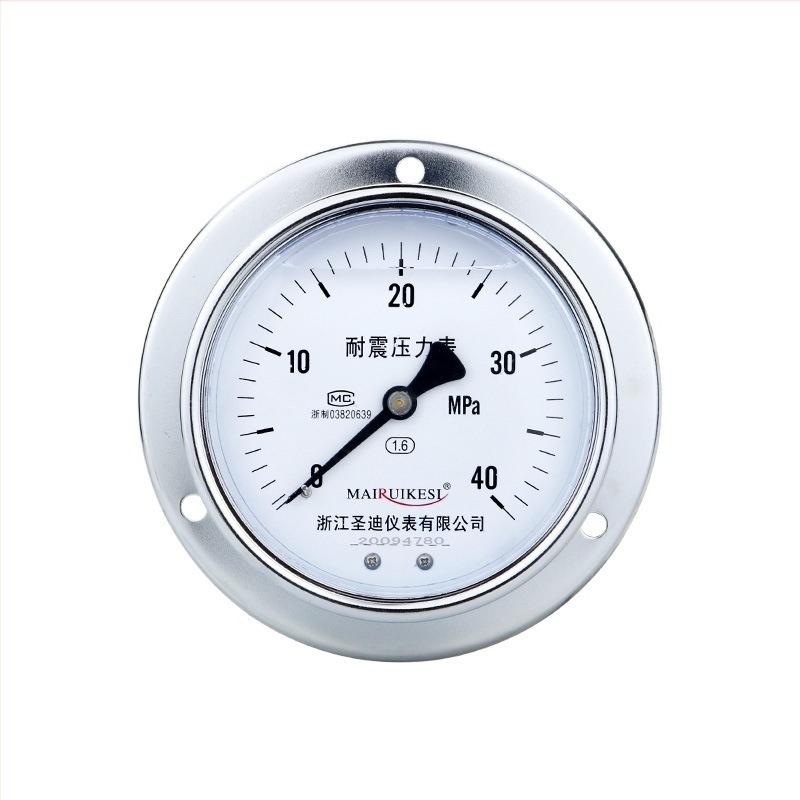 Ütésálló nyomásmérő YN100ZT, menet M20×1.5, tartomány -0,1–100, pontosság 1,6