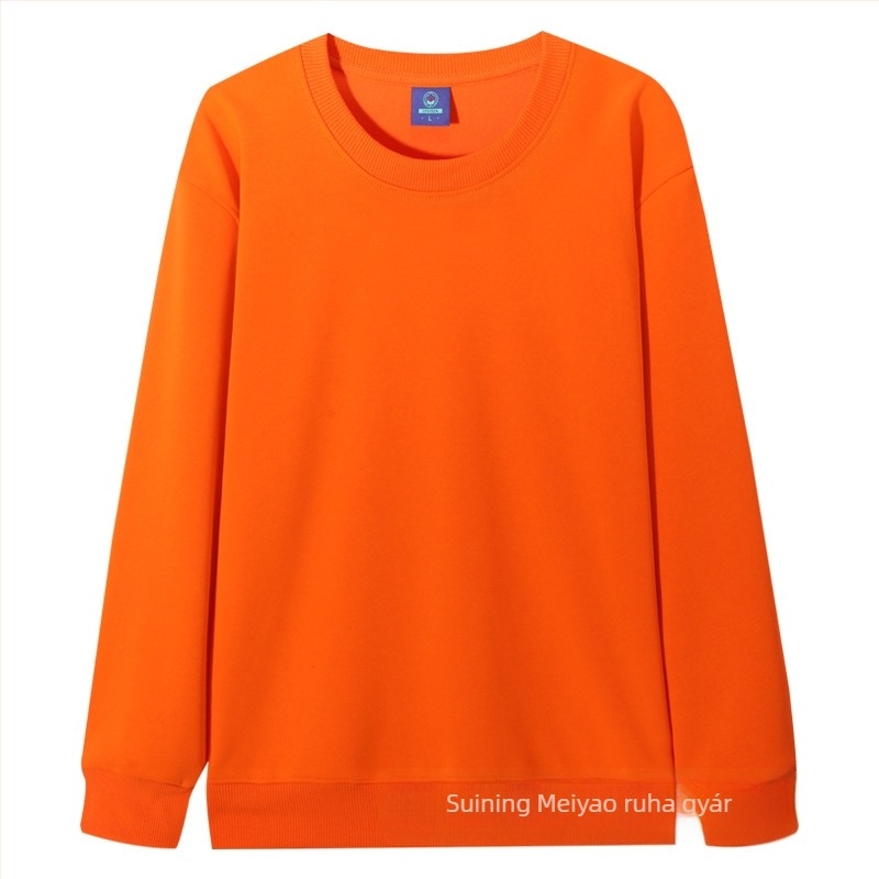 Masszív fleece-béléssel ellátott pulóver kerek nyakú, pamutkeverék ≥96%, hosszú ujjú, laza szabású