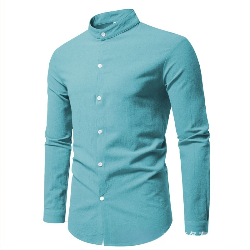 Ing – városi stílus, cardigan hatás, álló gallér, hosszú ujjú, karcsú szabás (Pure cotton, 96%+, Stand collar, Long sleeve, Slim fit)