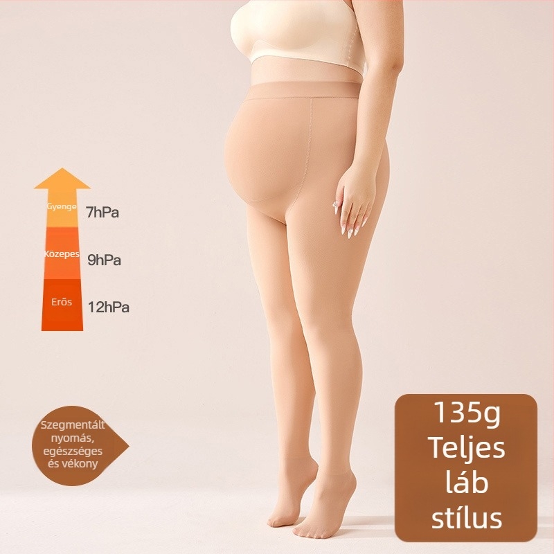 Kismama meleg, fleece-béléssel ellátott leggings őszi-téli szezonra, vast anyag, magas derék, szoros szabás, nagy rugalmasság