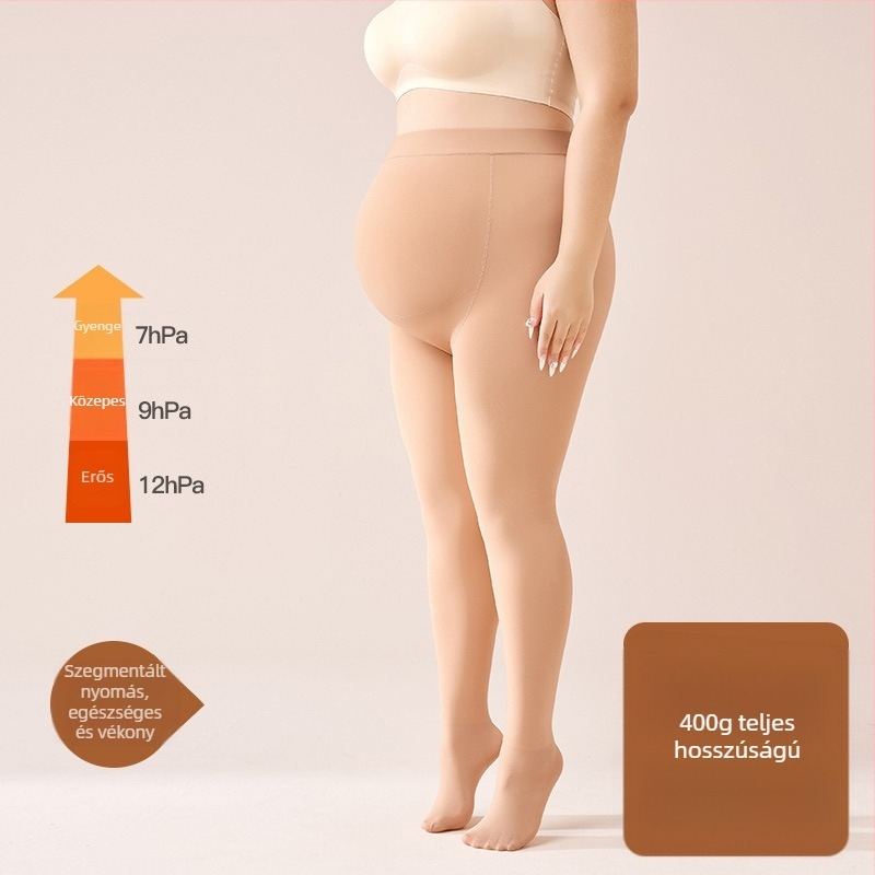 Kismama meleg, fleece-béléssel ellátott leggings őszi-téli szezonra, vast anyag, magas derék, szoros szabás, nagy rugalmasság