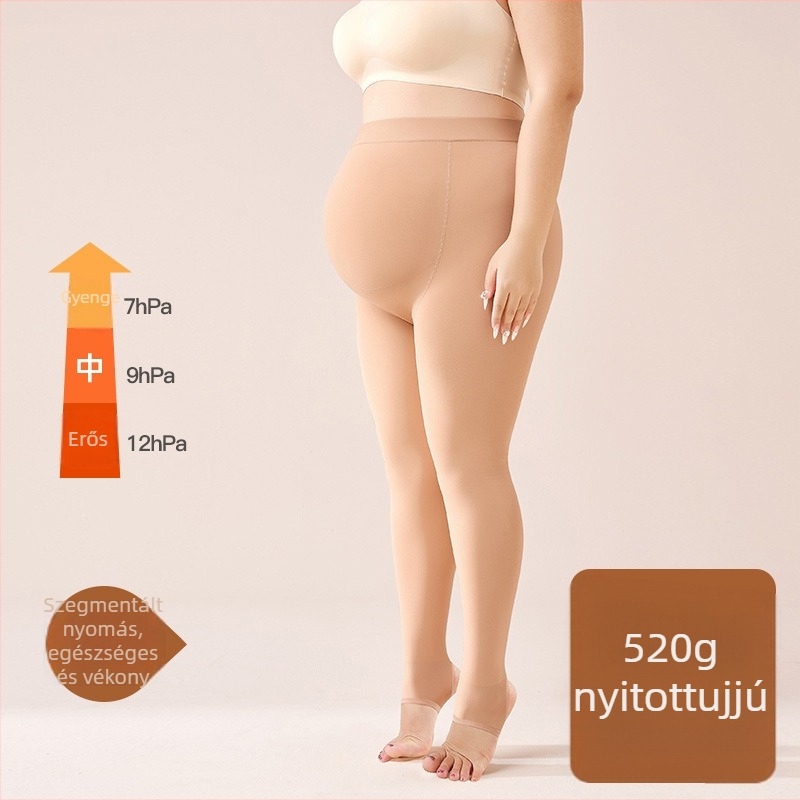 Kismama meleg, fleece-béléssel ellátott leggings őszi-téli szezonra, vast anyag, magas derék, szoros szabás, nagy rugalmasság