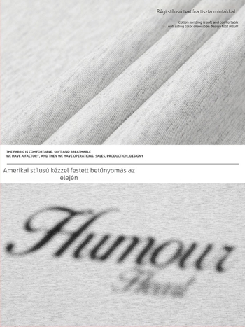 Raglán ujjú póló, kerek nyak, 100% pamut, laza fazon, grafikus nyomtatás