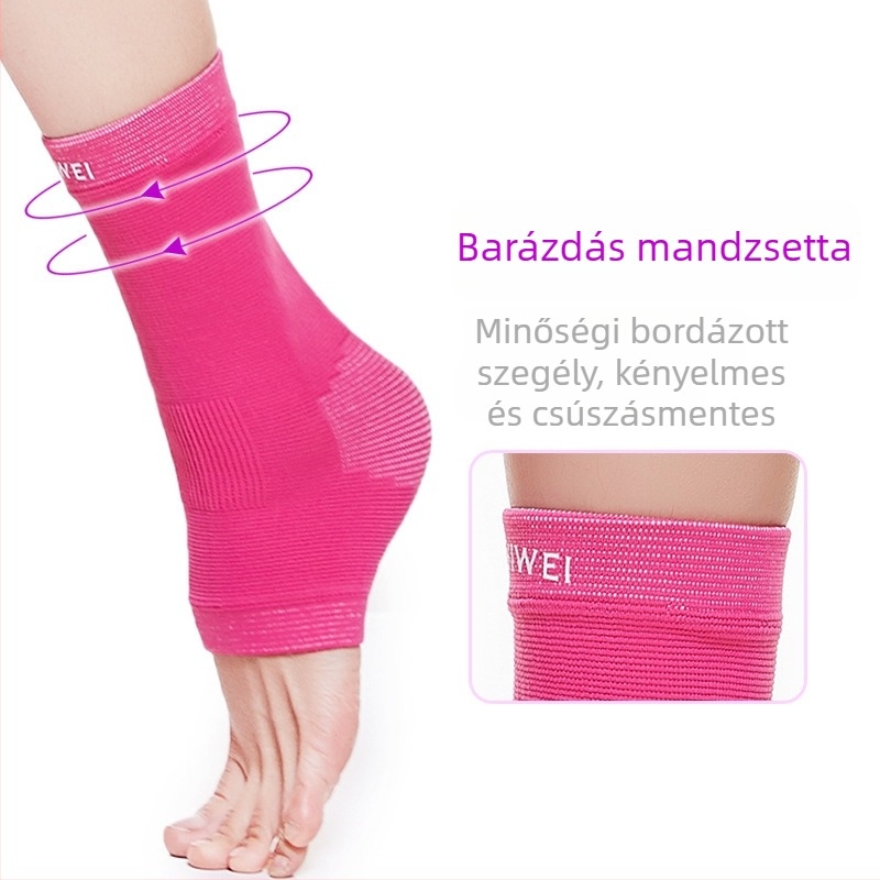 Nylonból készült boka védelem, melegítő hatású, alkalmas jóga, edzés és tánc számára