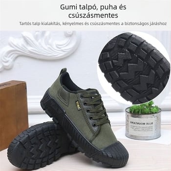 Férfi vászon edzőcipő, őszi 2024 kiadás, felső rész vászonból, talp injektált, alacsony sarok 1–3 cm