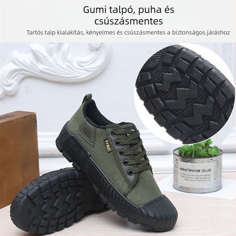 Férfi vászon edzőcipő, őszi 2024 kiadás, felső rész vászonból, talp injektált, alacsony sarok 1–3 cm