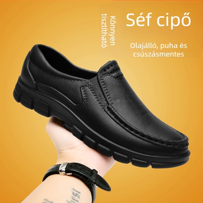 Férfiaknak kényelmes slip-on cipő, EVA felsőrész és EVA talp, alacsony sarok 1–3 cm, sekély nyílás