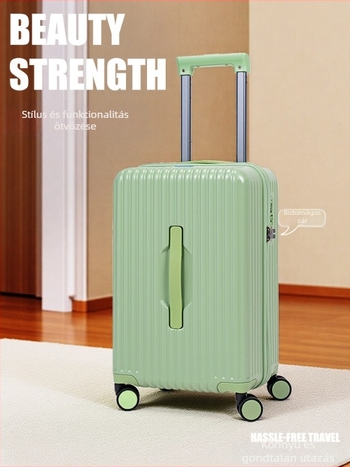 Könnyű kézipoggyász, uniszex, polikarbonát, TSA kombinációs zár, univerzális kerekek, 3 kg