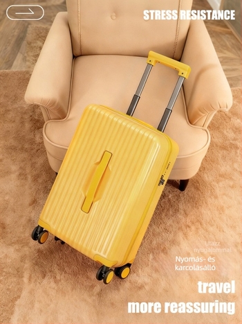 Könnyű kézipoggyász, uniszex, polikarbonát, TSA kombinációs zár, univerzális kerekek, 3 kg